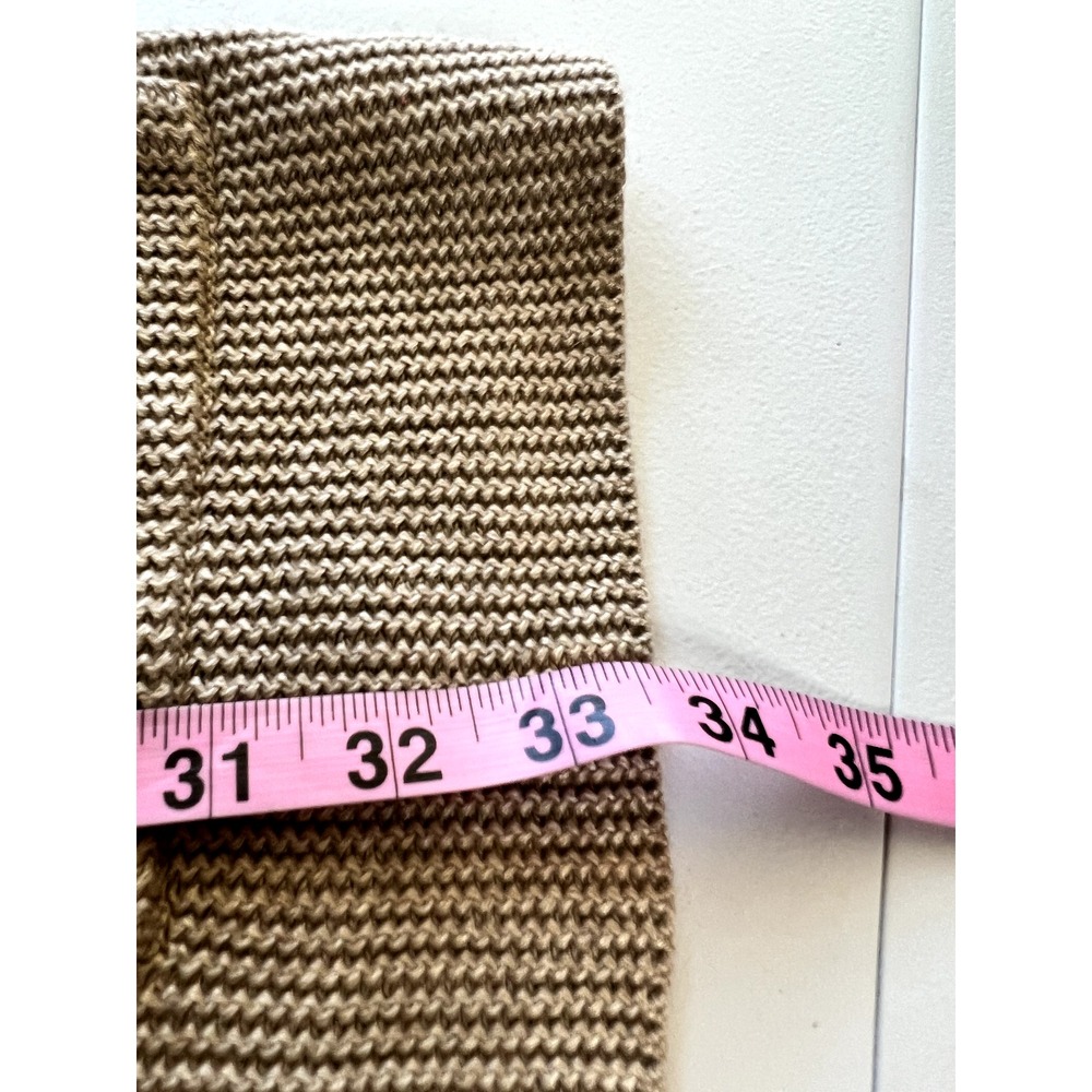 Sonia Bogner Cardigan Sweater The Carlyle Double Breasted Long‎ Tan - Picture 7 of 10